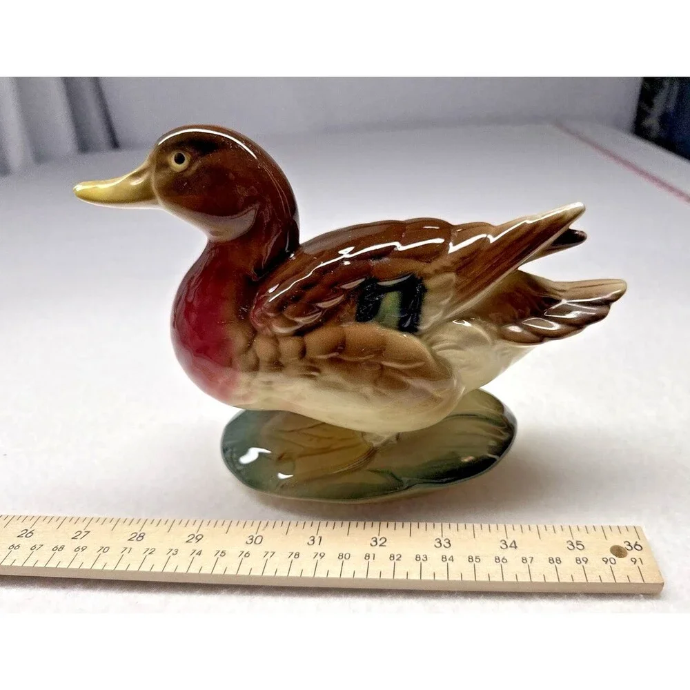Royal Copley Mallard Duck Figurine Ceramic Bird 6.25